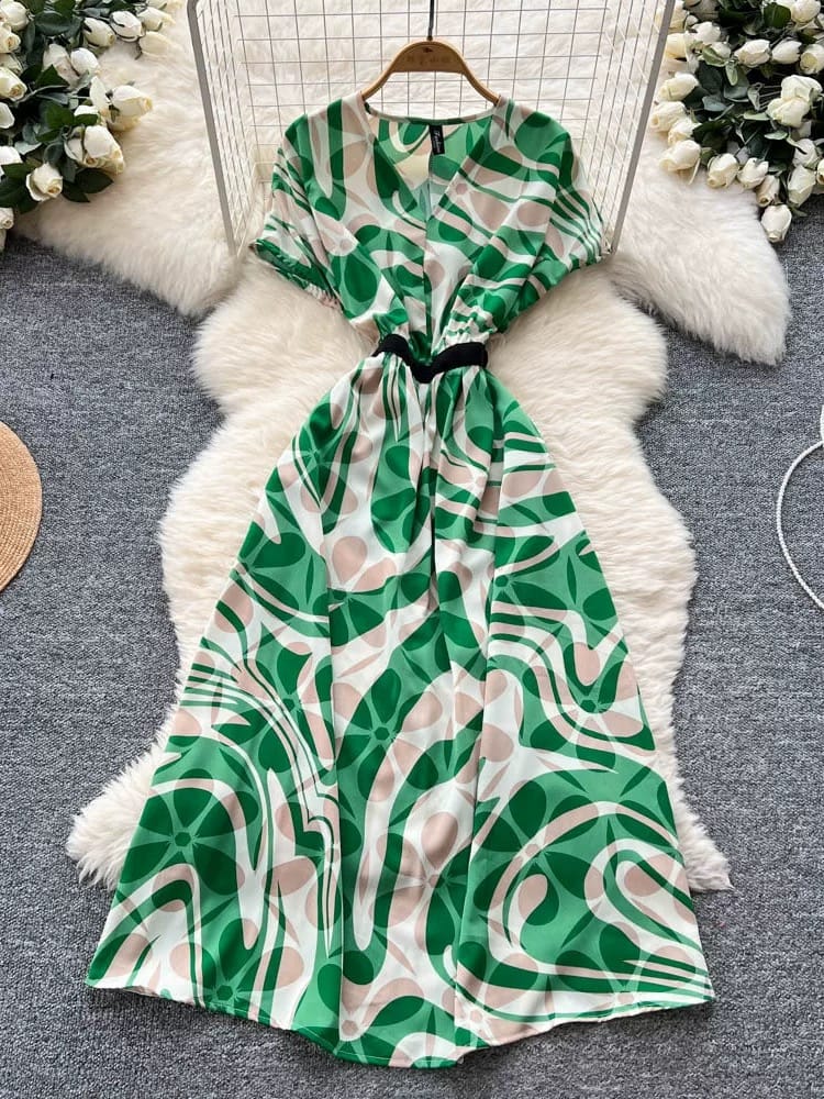 Her name was Elsa print dress CD94 image