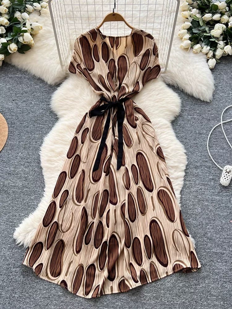 Her name was Elsa print dress CD94 image