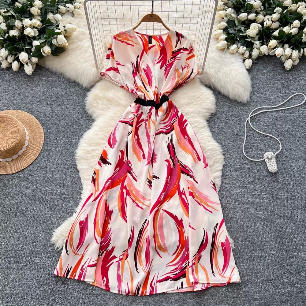 Her name was Elsa print dress CD94 image