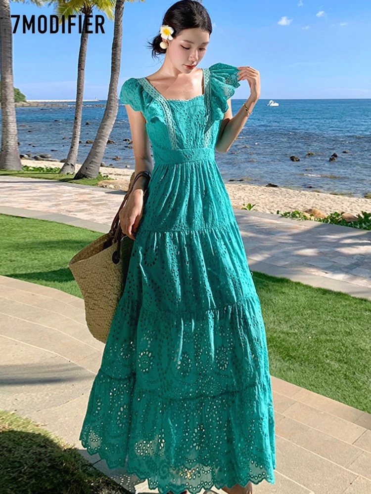 Sun setting lace dress CD969