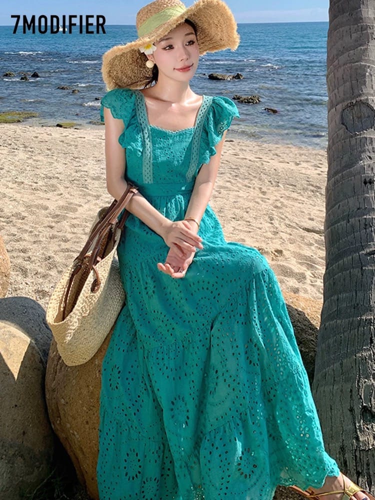 Sun setting lace dress CD969 image