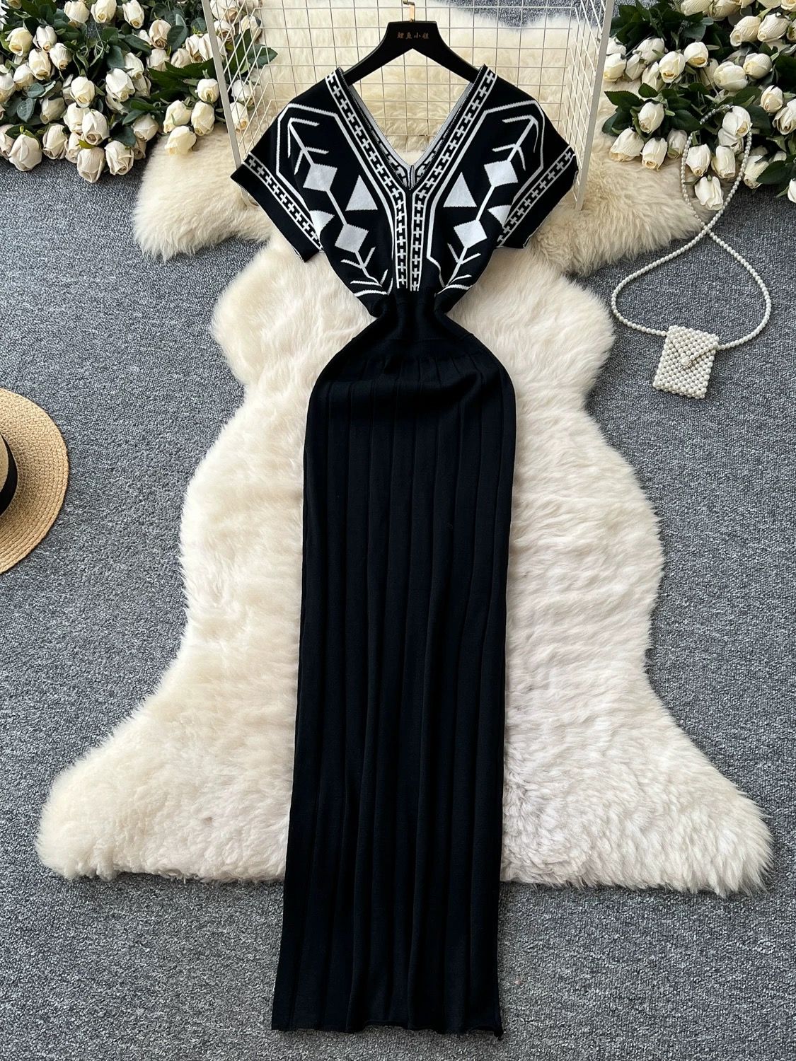 Remember when healed knitted dress KBC159 image