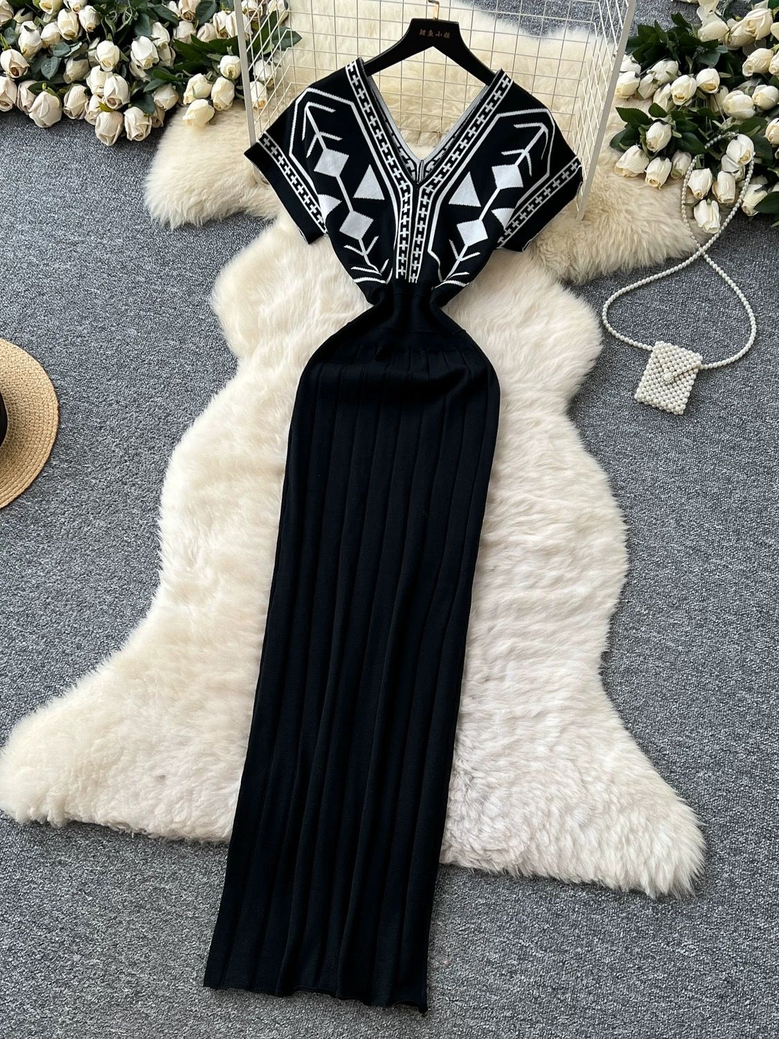 Remember when healed knitted dress KBC159 image