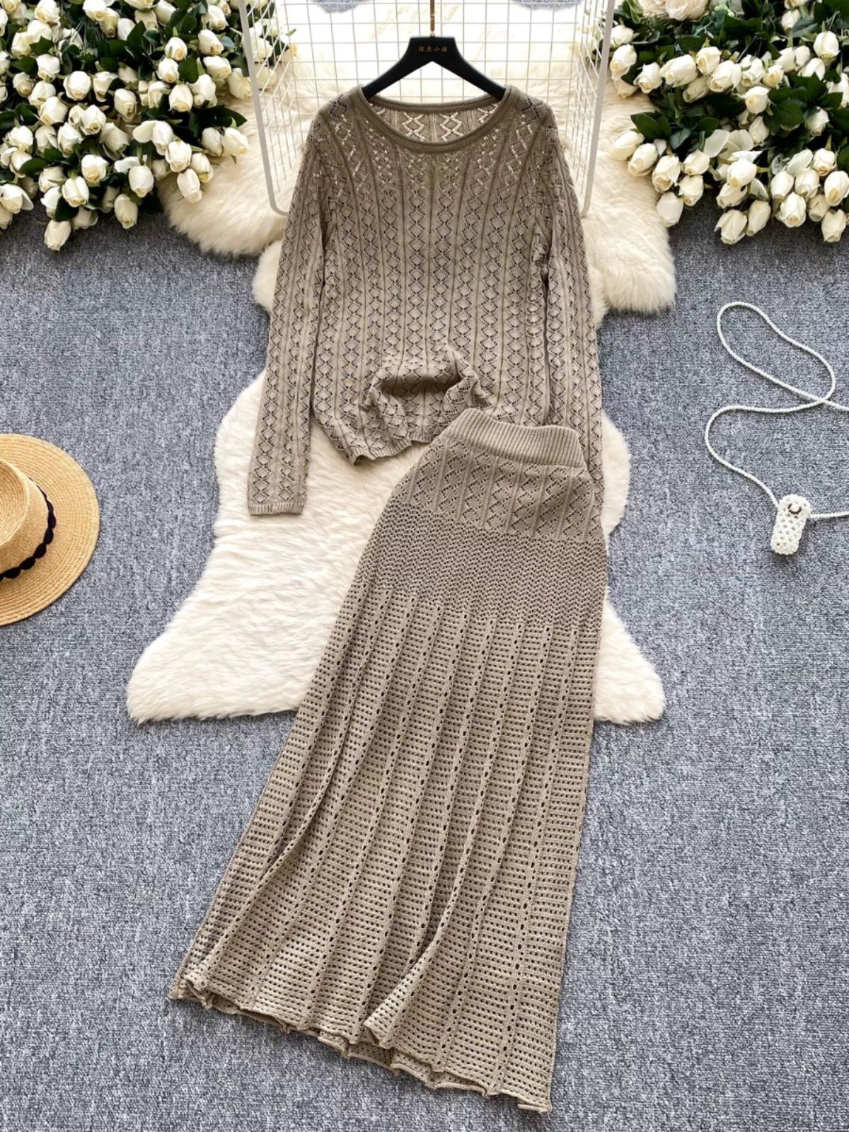 Love is the answer knitted set KTP280 image