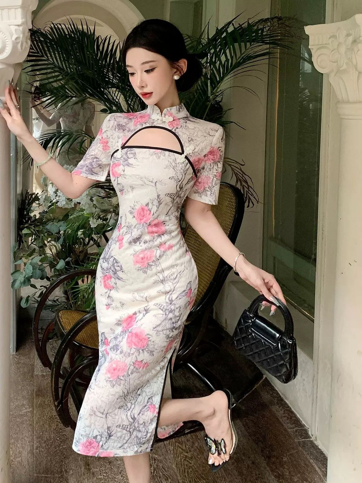 Send me a postcard qipao dress Q222 image