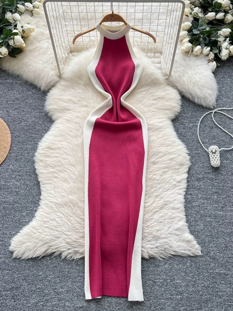 Princess material knitted dress KBC158 image