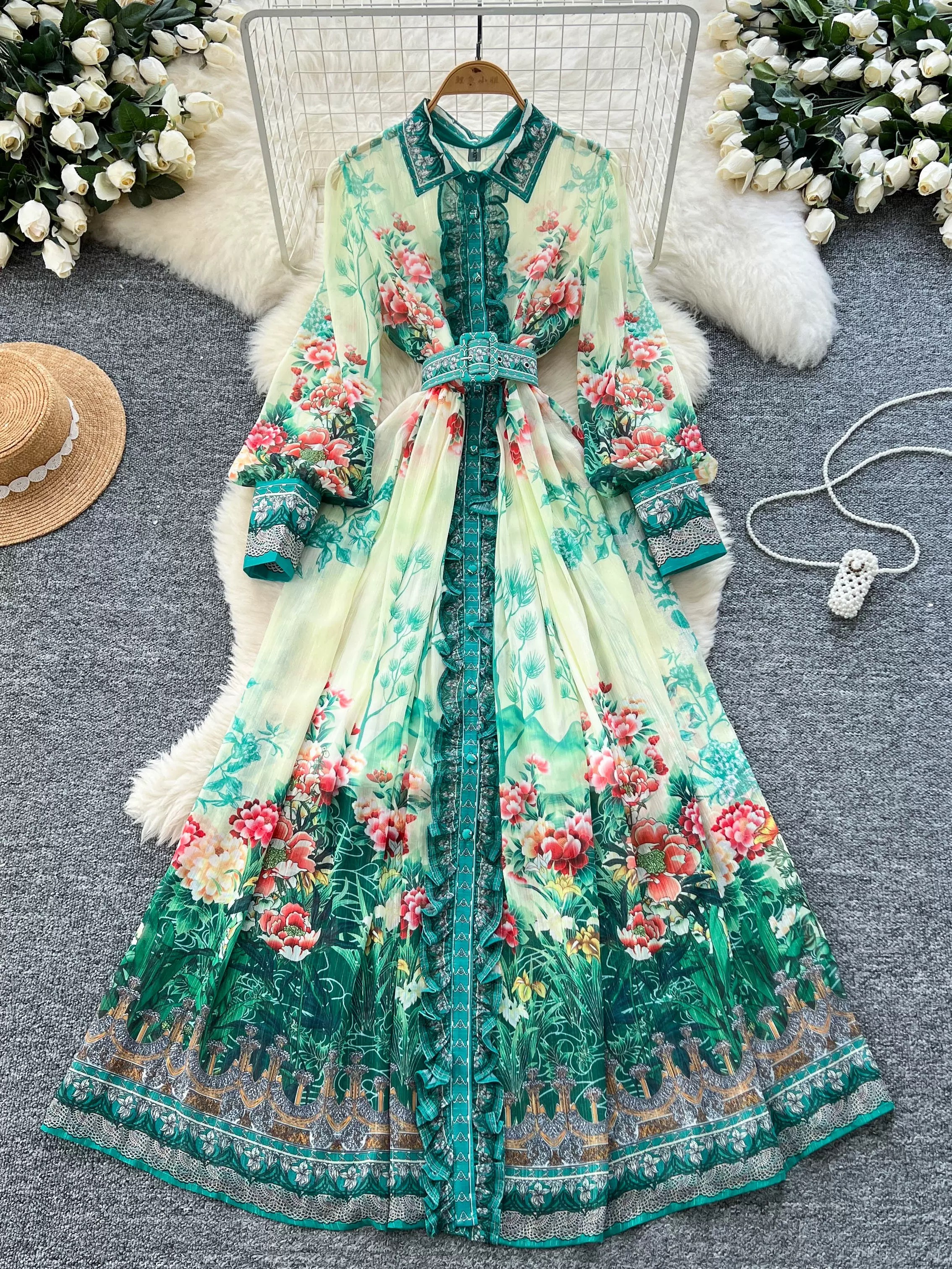 Never too jolly print dress ED193
