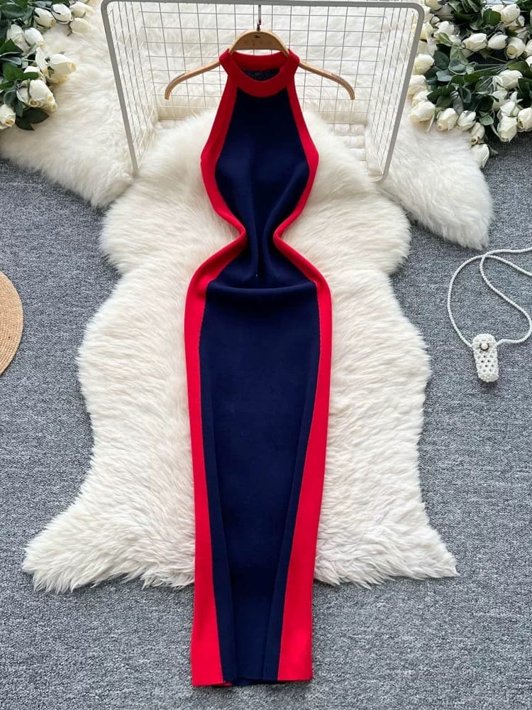 Princess material knitted dress KBC158 image