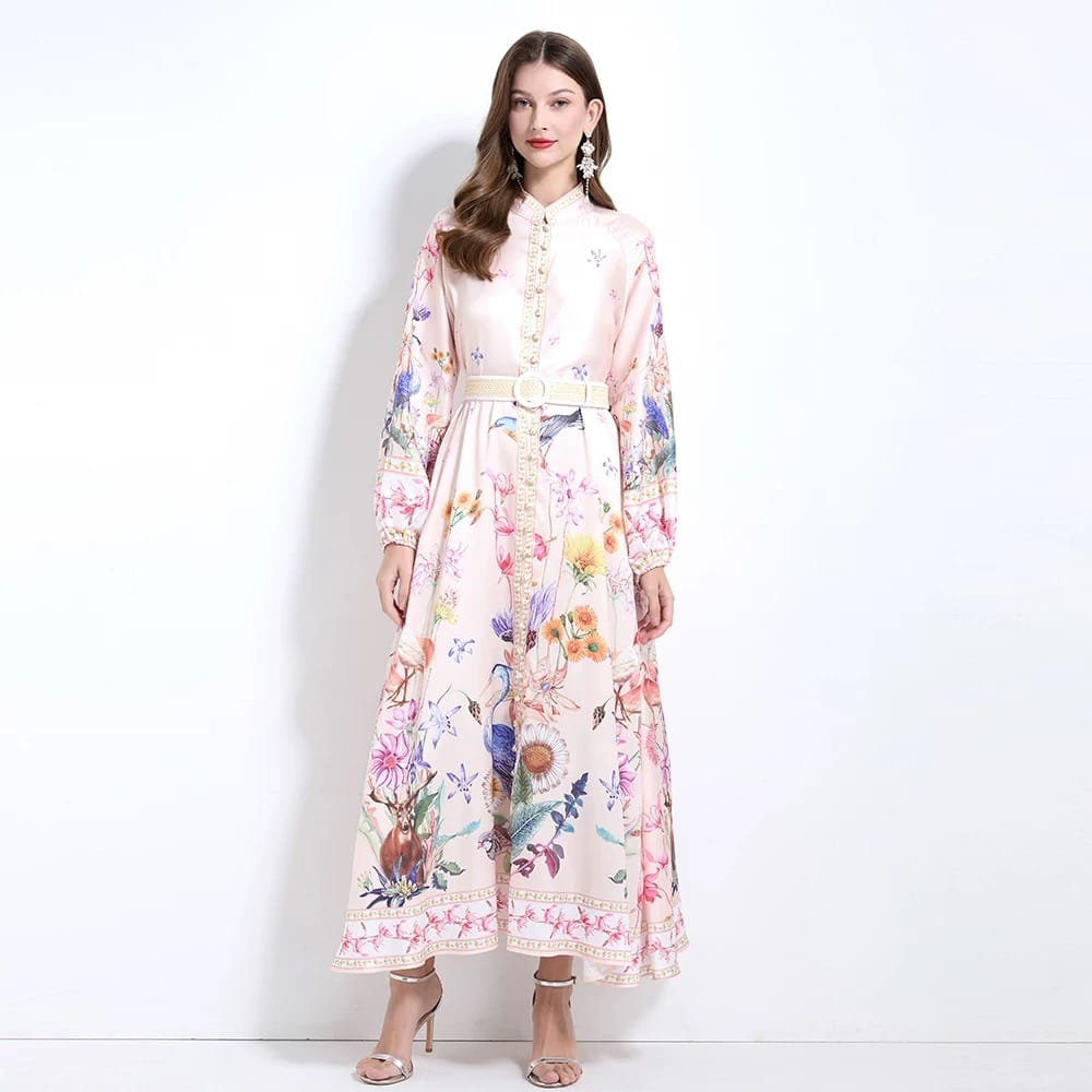 Love letter print dress ED179 image