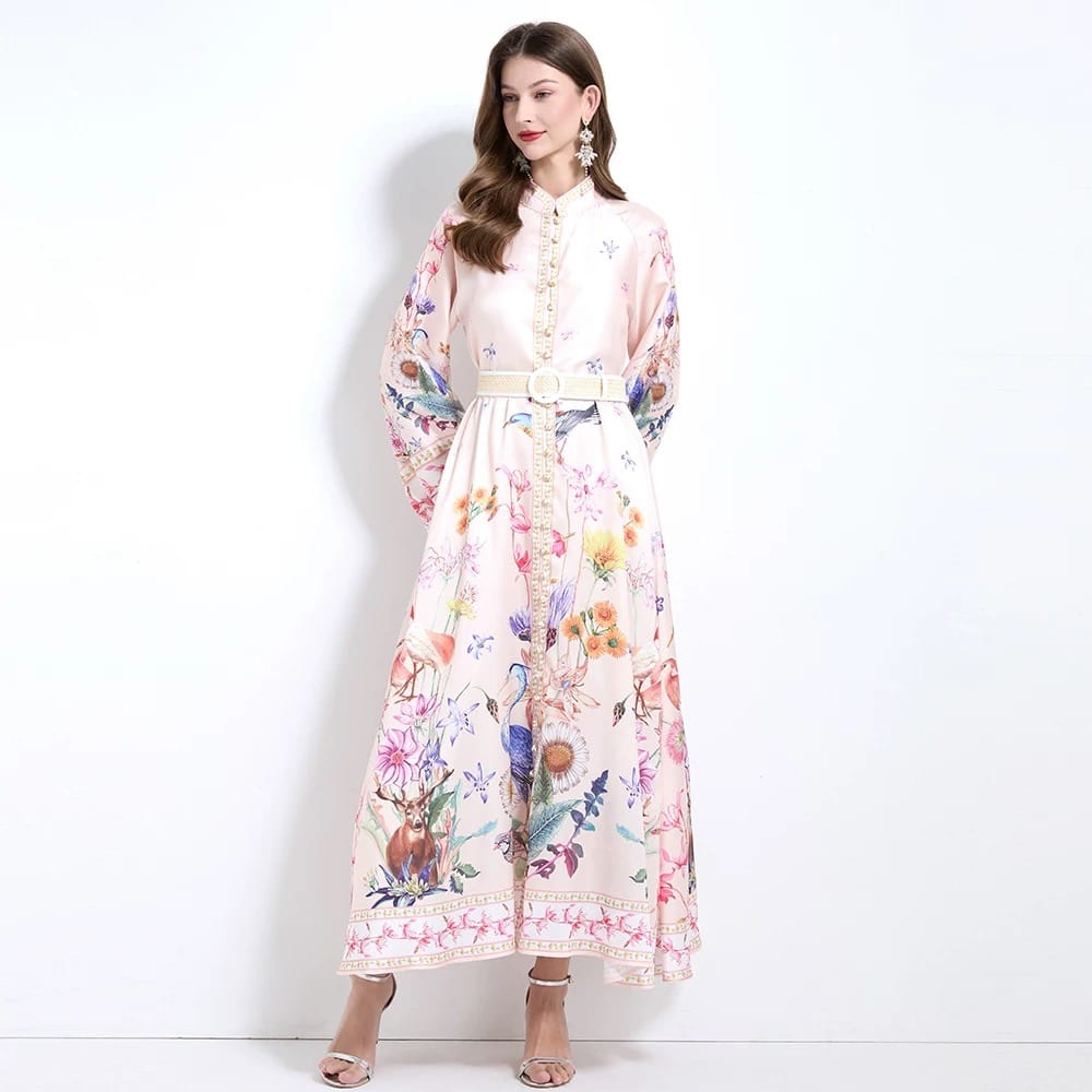 Love letter print dress ED179 image