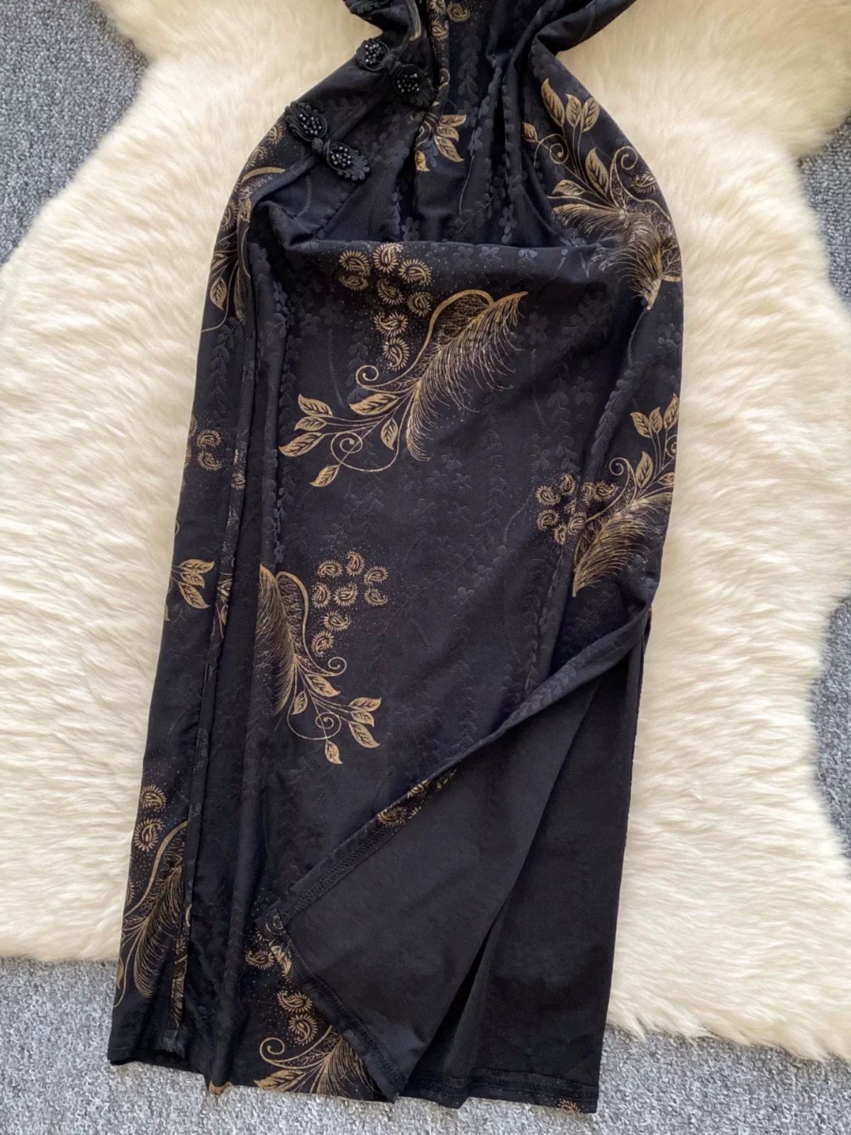 Asian side qipao dress Q233 image