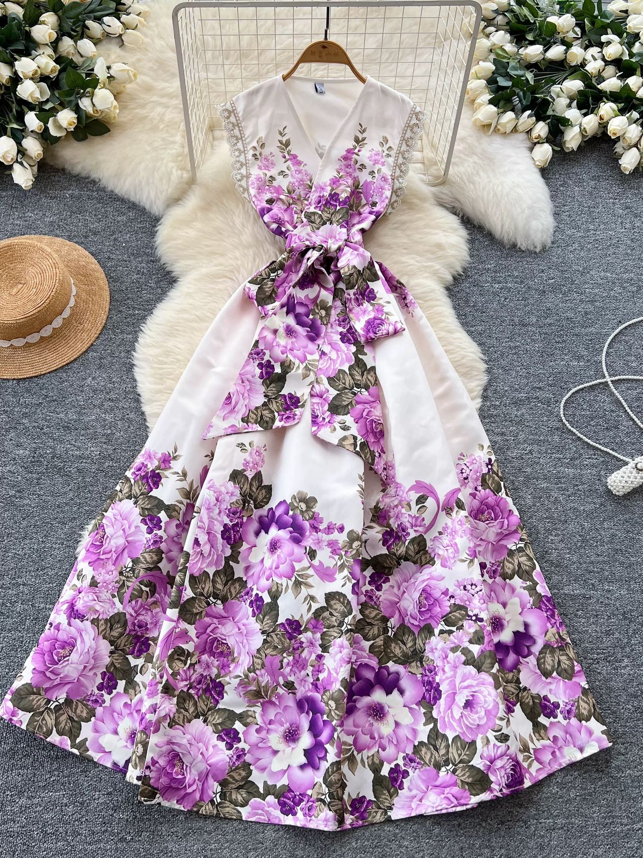 Rockstar babe print dress ED195 image