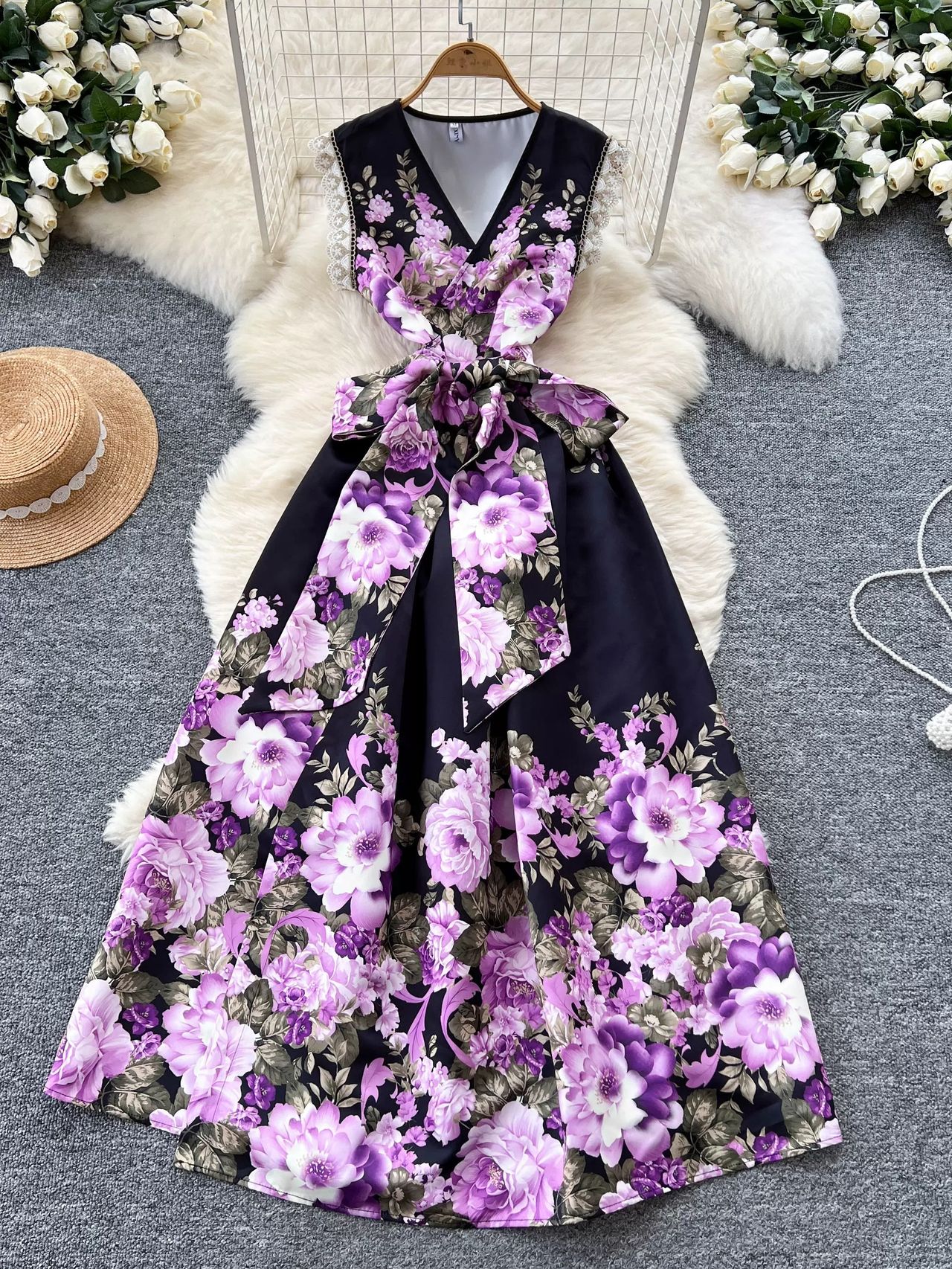 Rockstar babe print dress ED195 image