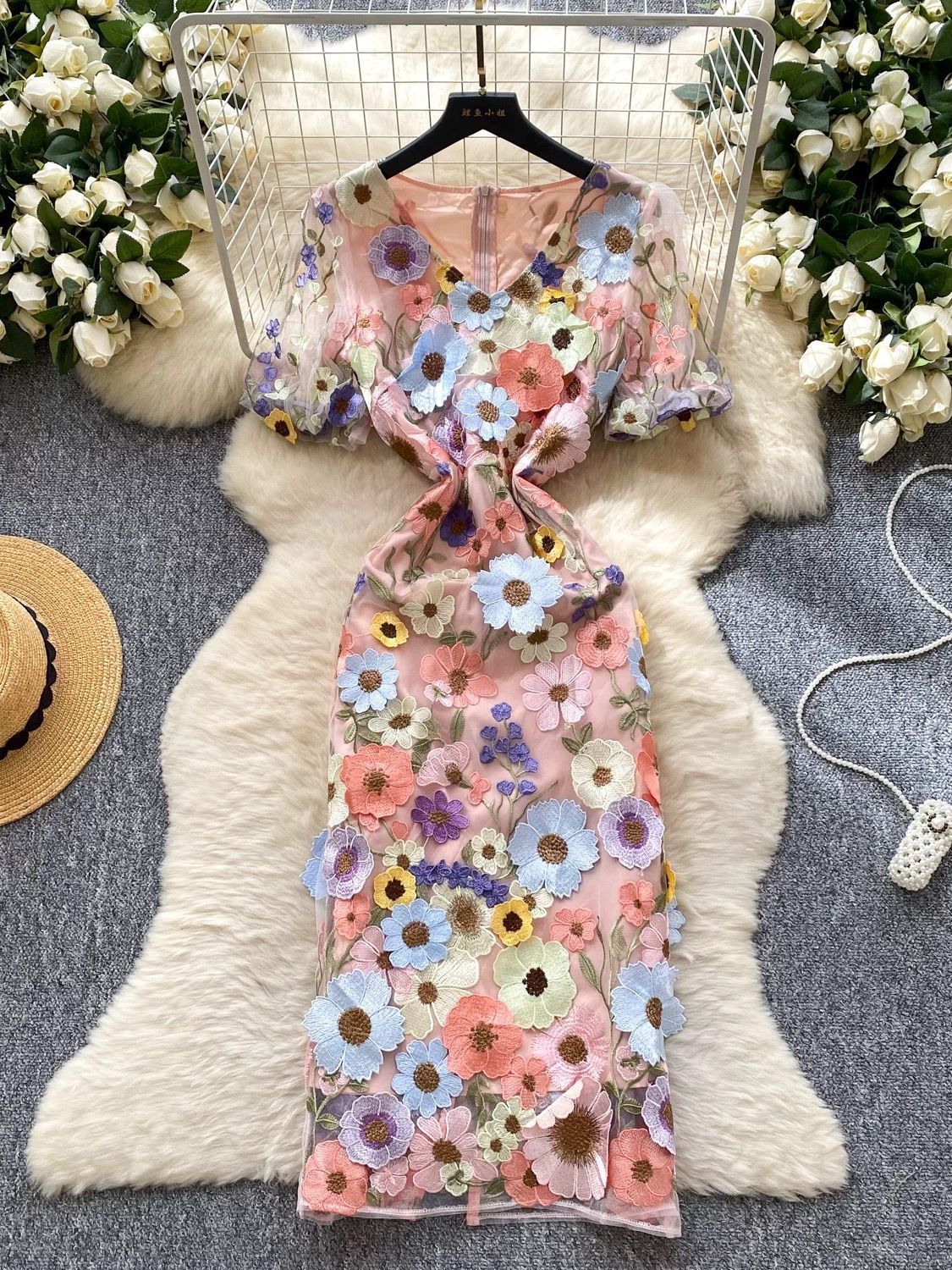 Wild thoughts floral dress FBC385 image