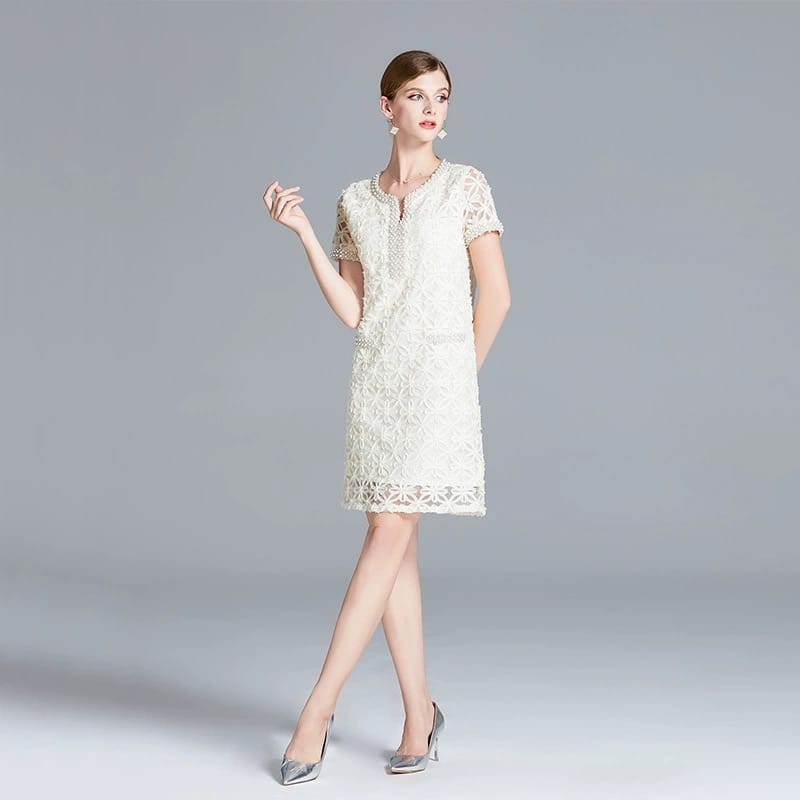 Cooler nights beaded royal Dress FD567 image