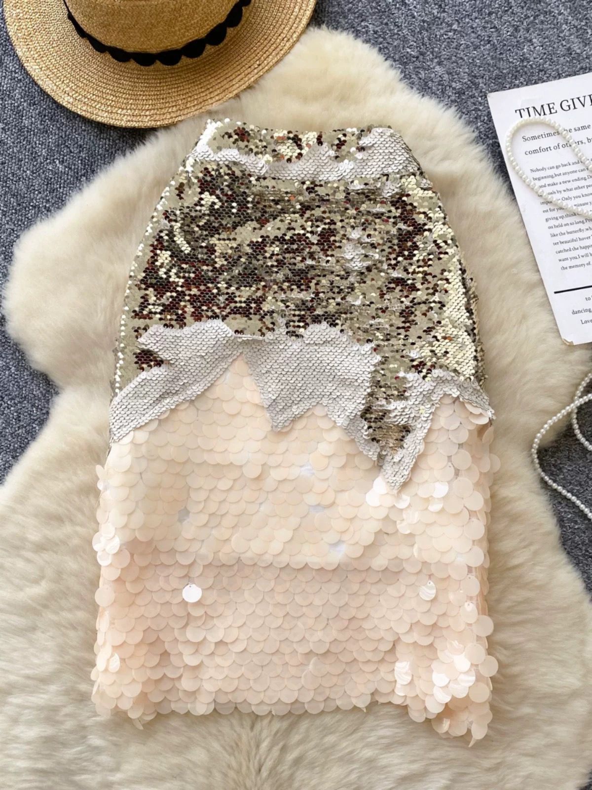 Bold in sequin skirt CS145 image