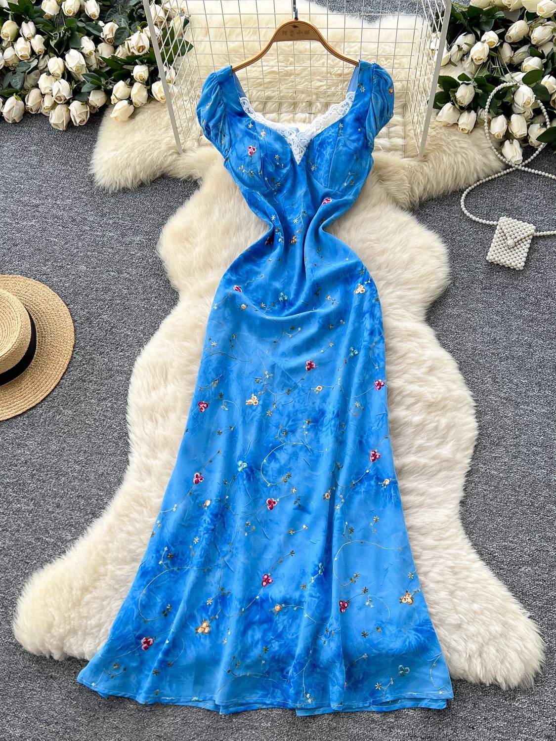Holiday cheer print dress CD548
