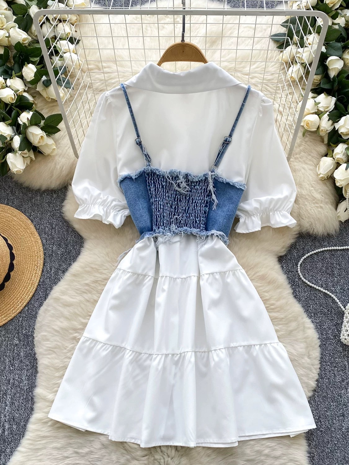 Vibe so wavy shirt dress SD138 image