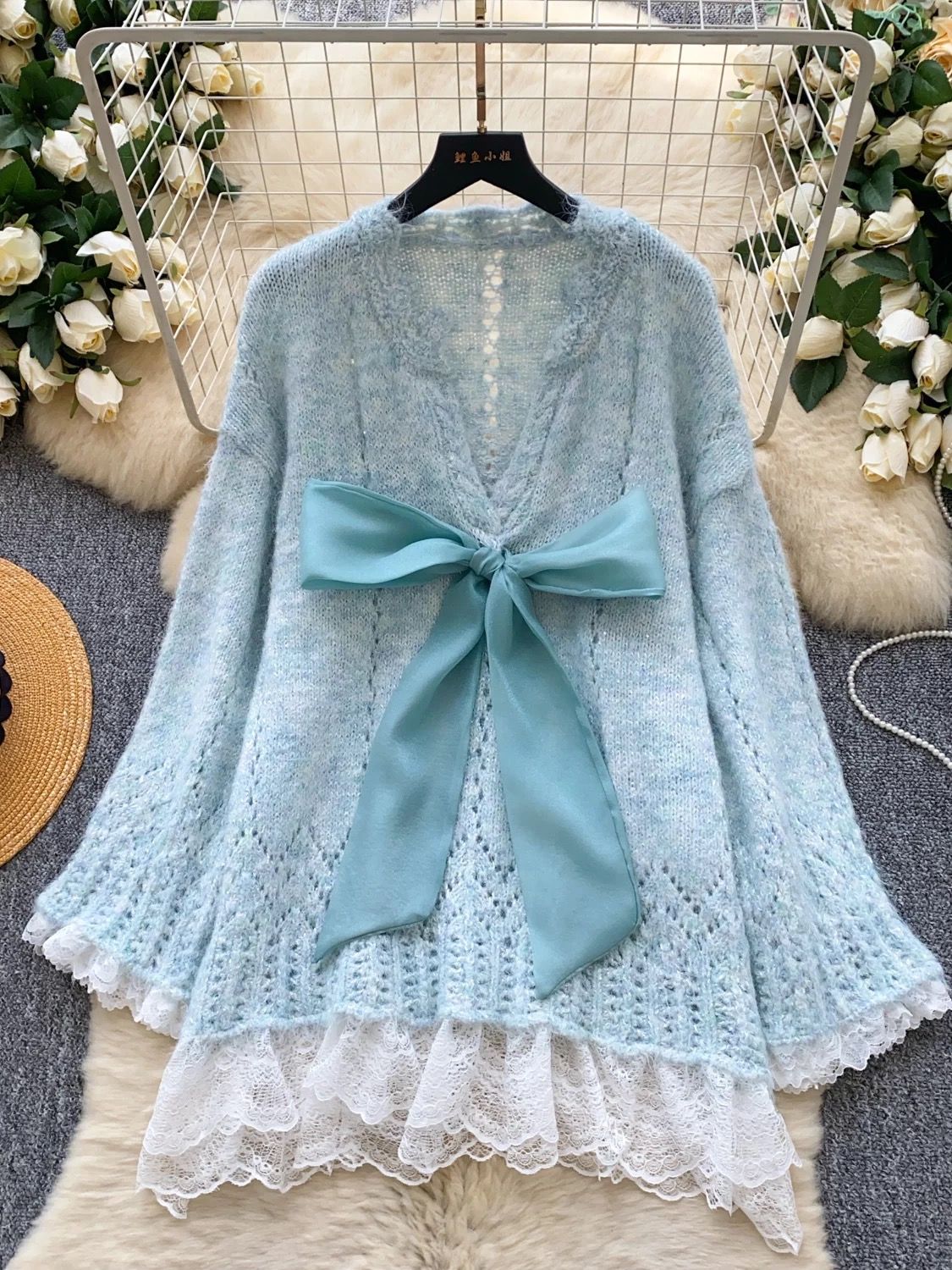 La diva la baby knitted dress KD231 image