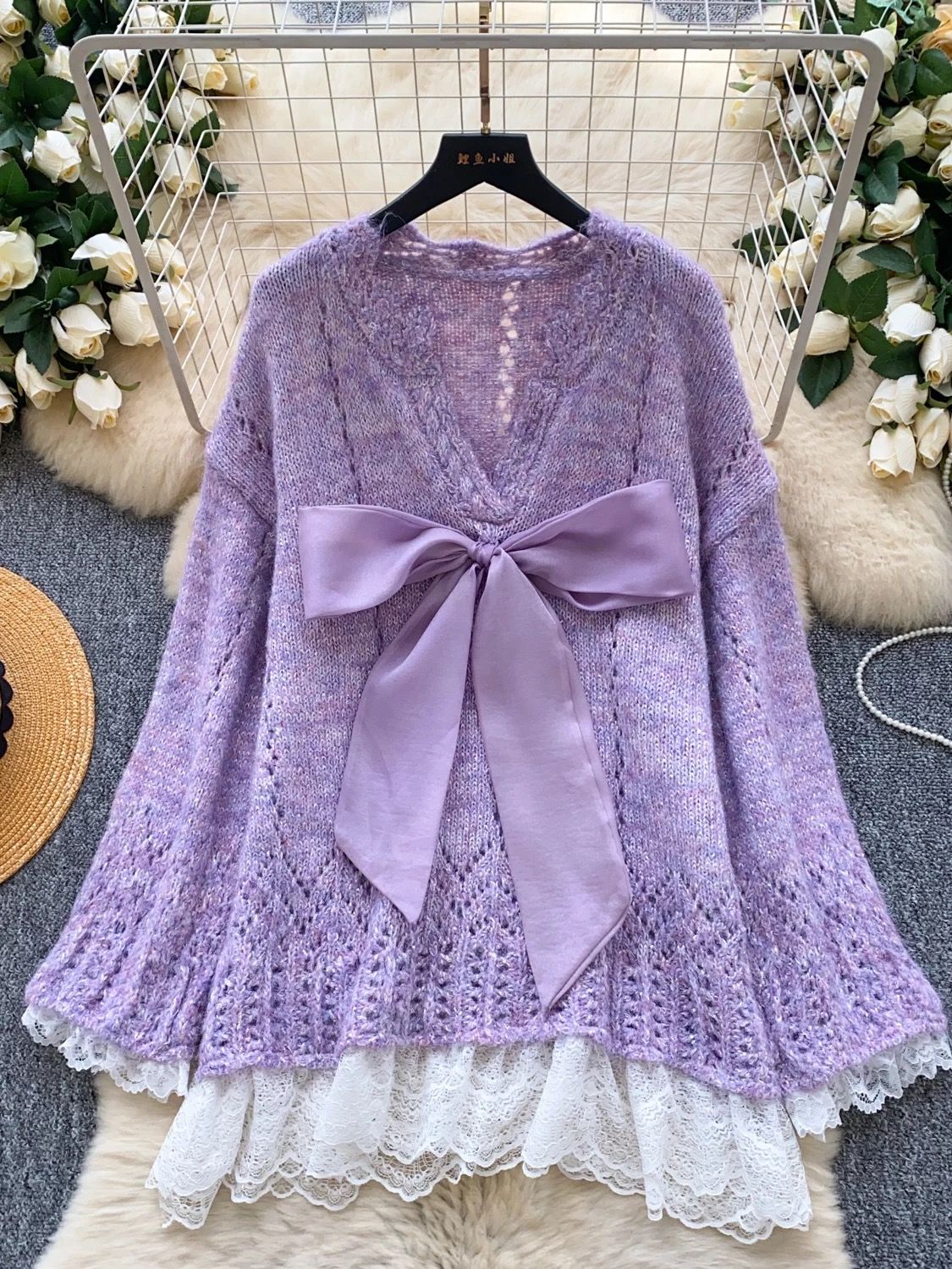 La diva la baby knitted dress KD231 image