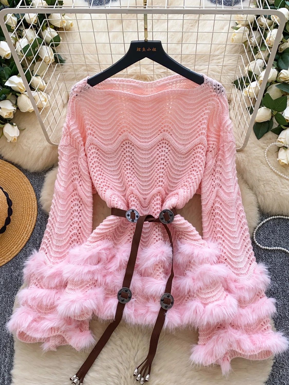 Chicago conflict knitted top KTO185 image