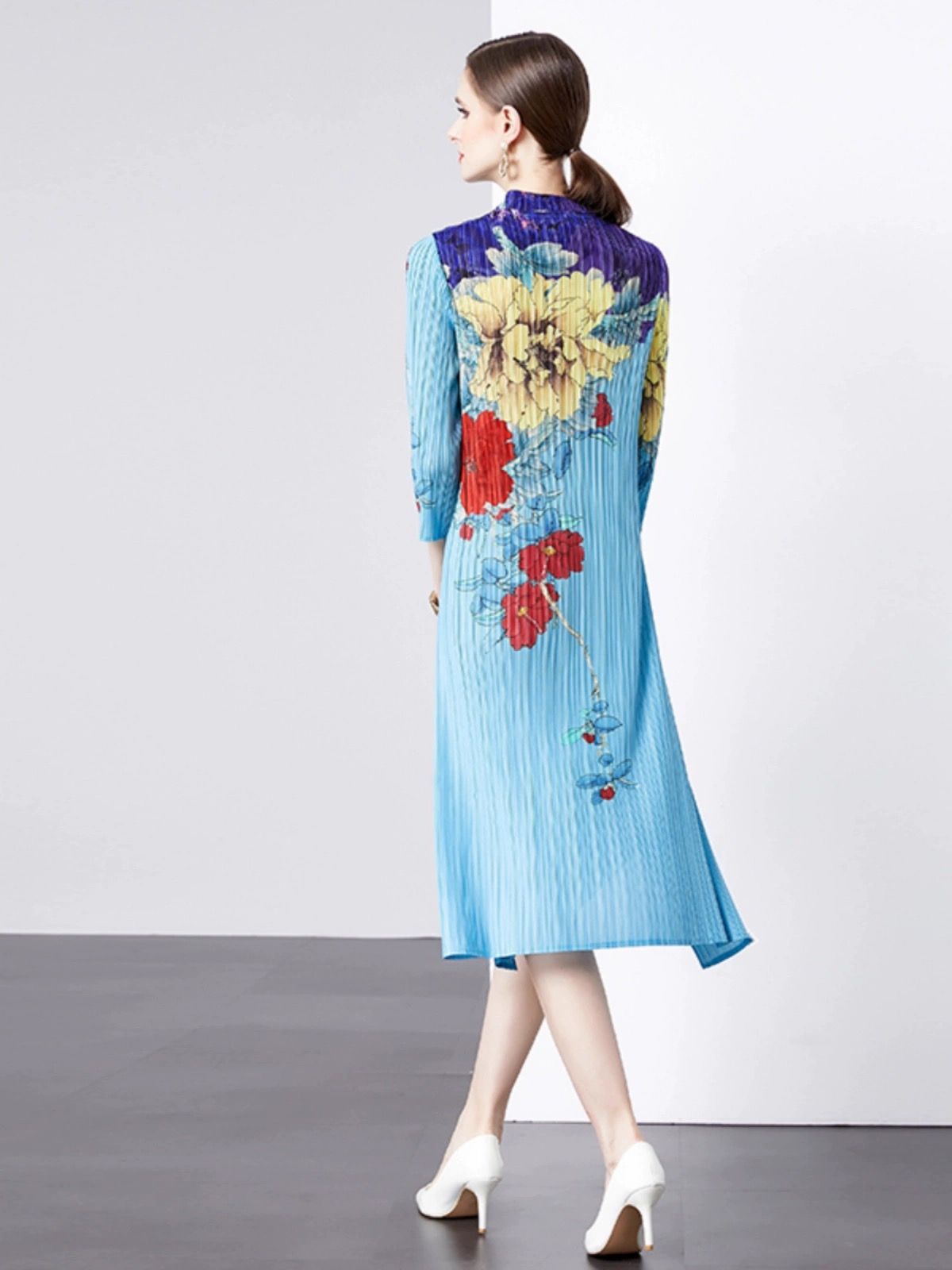 I want it I buy it miyaki floral dress CD867 image
