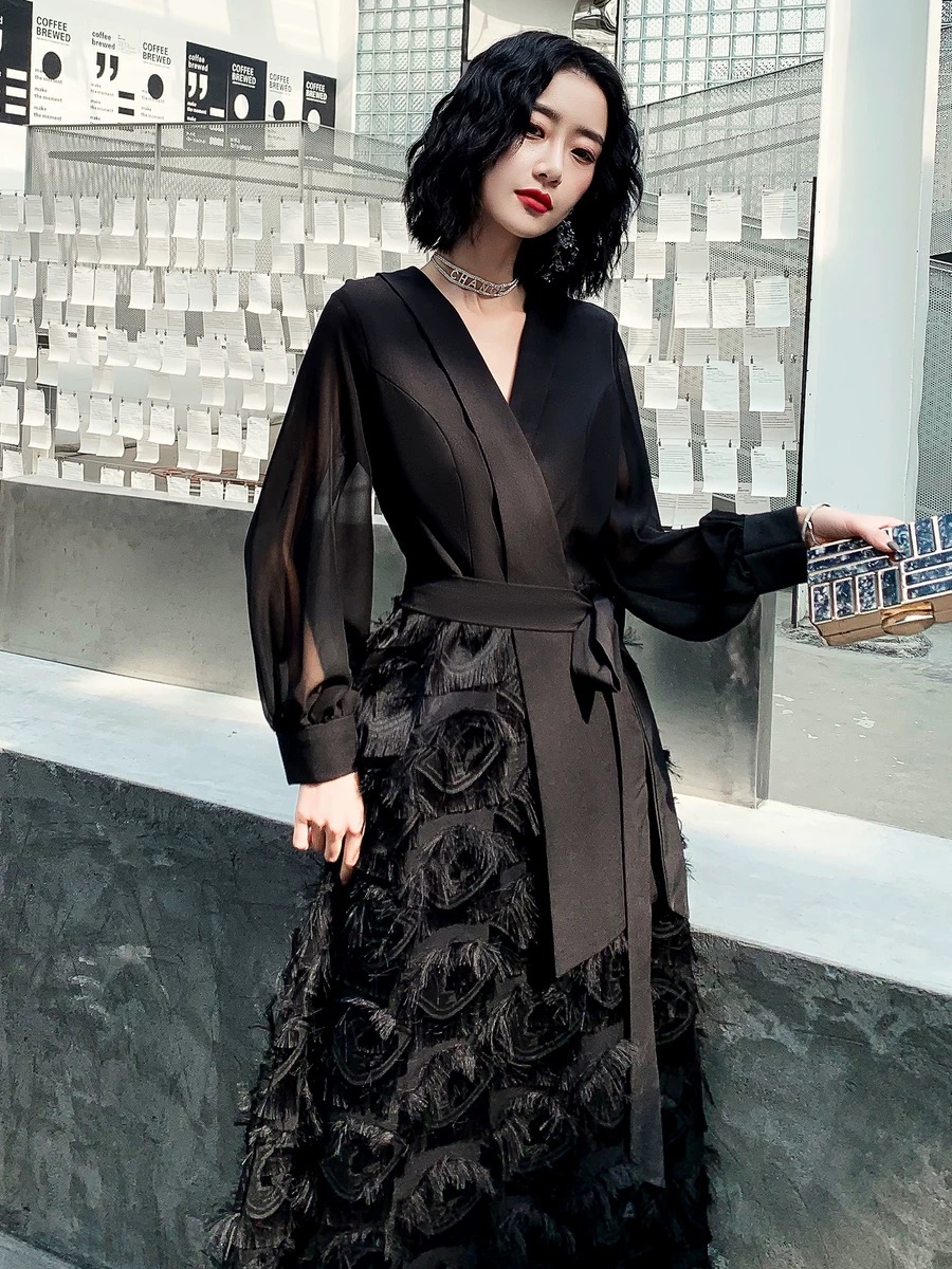 Posh babe fluffy dress EVD191 image