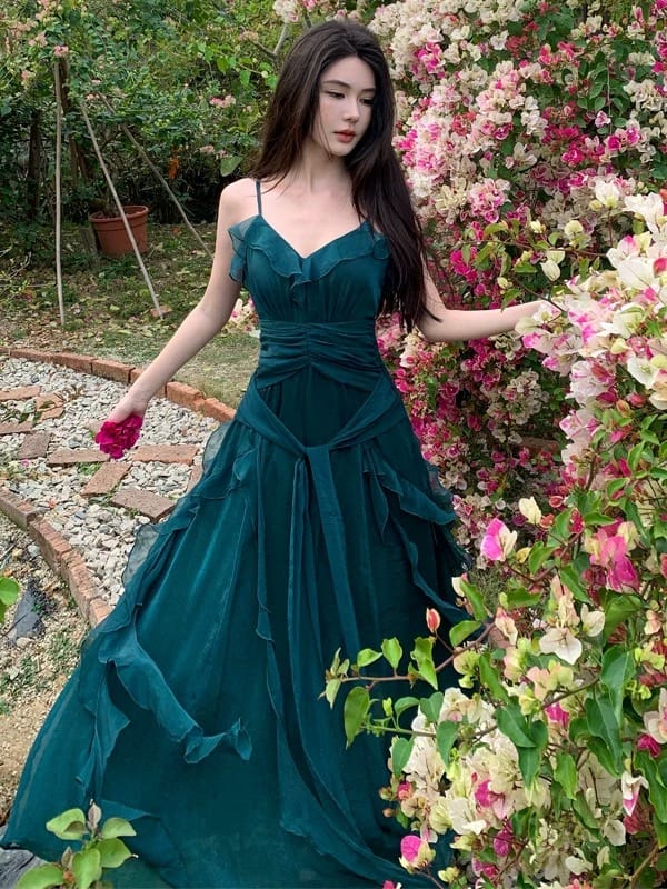 Enchanted one ruffle dress CD377 image