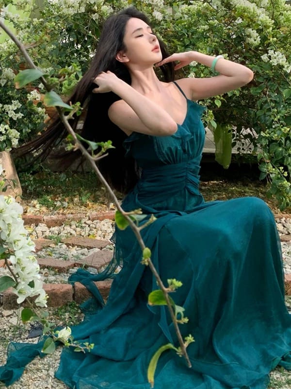 Enchanted one ruffle dress CD377 image