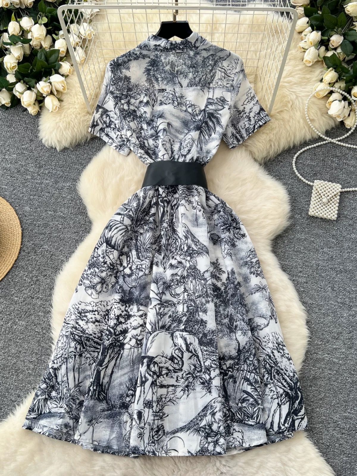 Modern material dress CD853 image