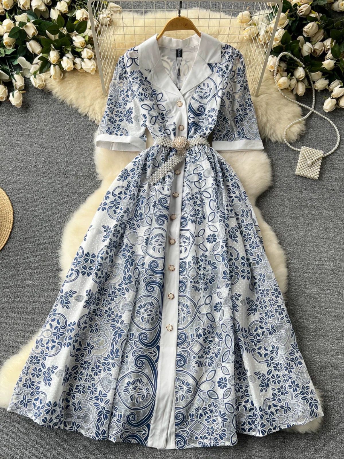 Dinners by the sea lace dress FD1089 image