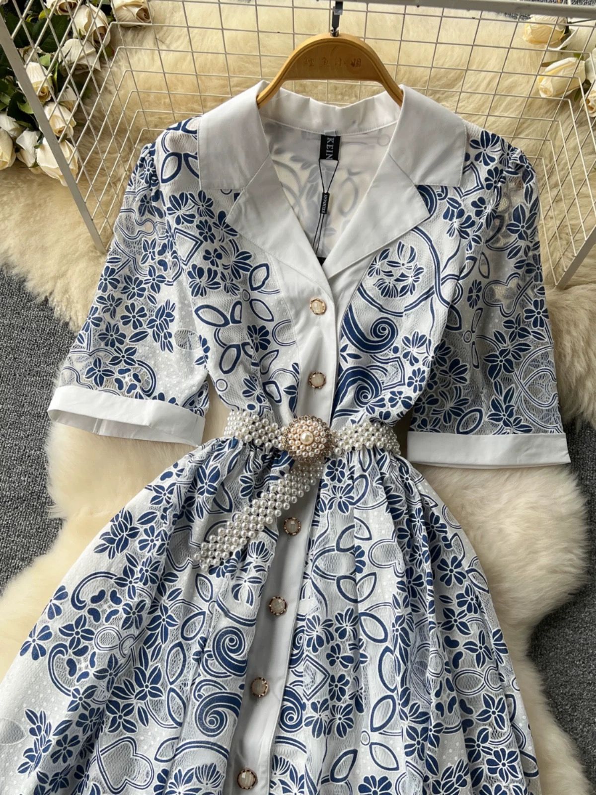 Dinners by the sea lace dress FD1089 image