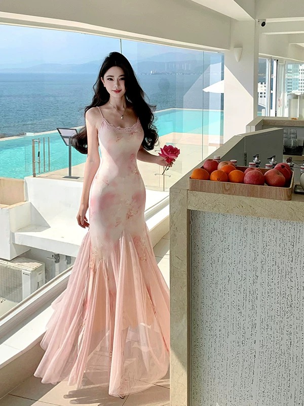 Pink season dress CD368