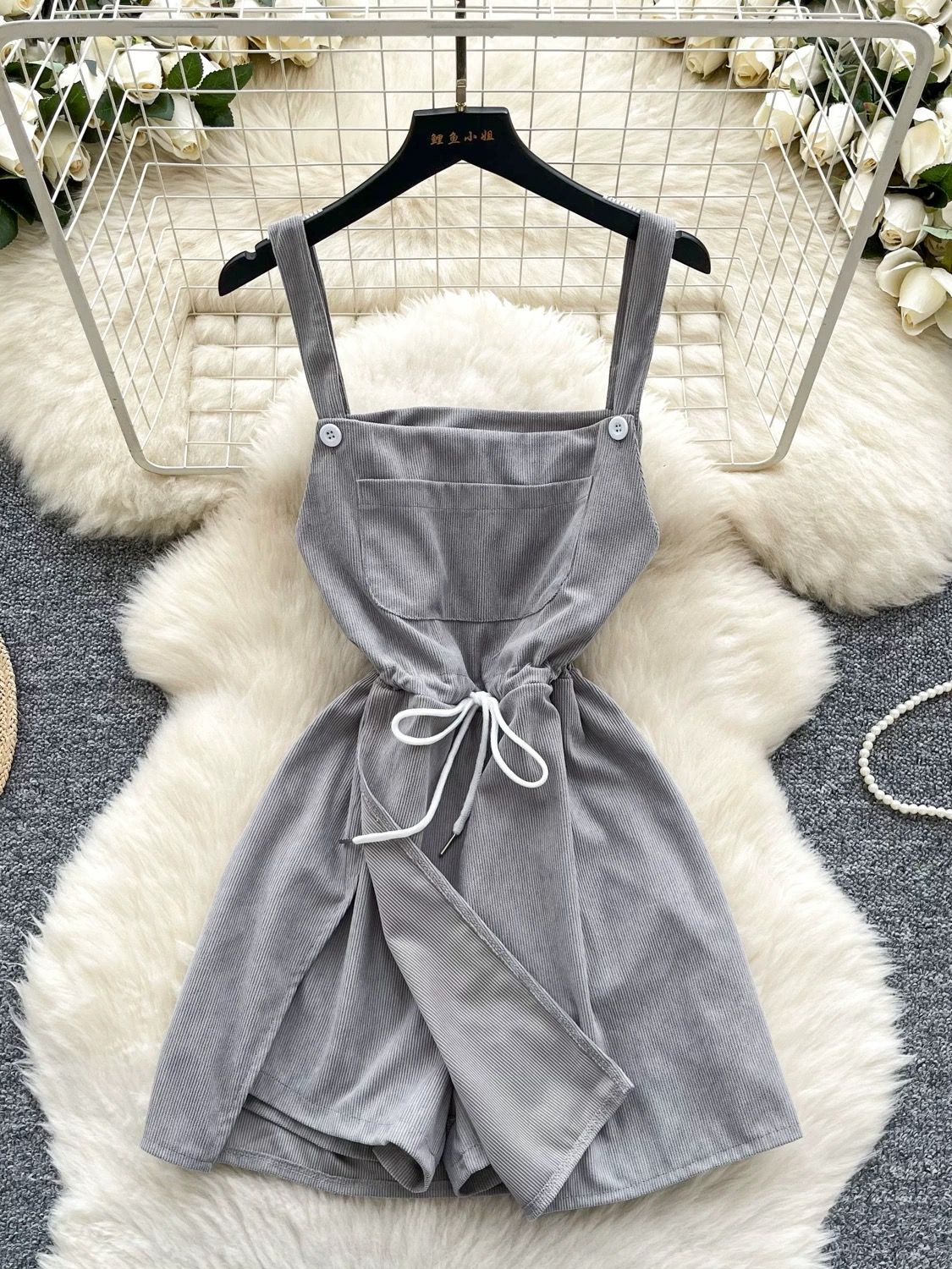 Fufill your desires corduroy jumpsuit JRZZ642 image