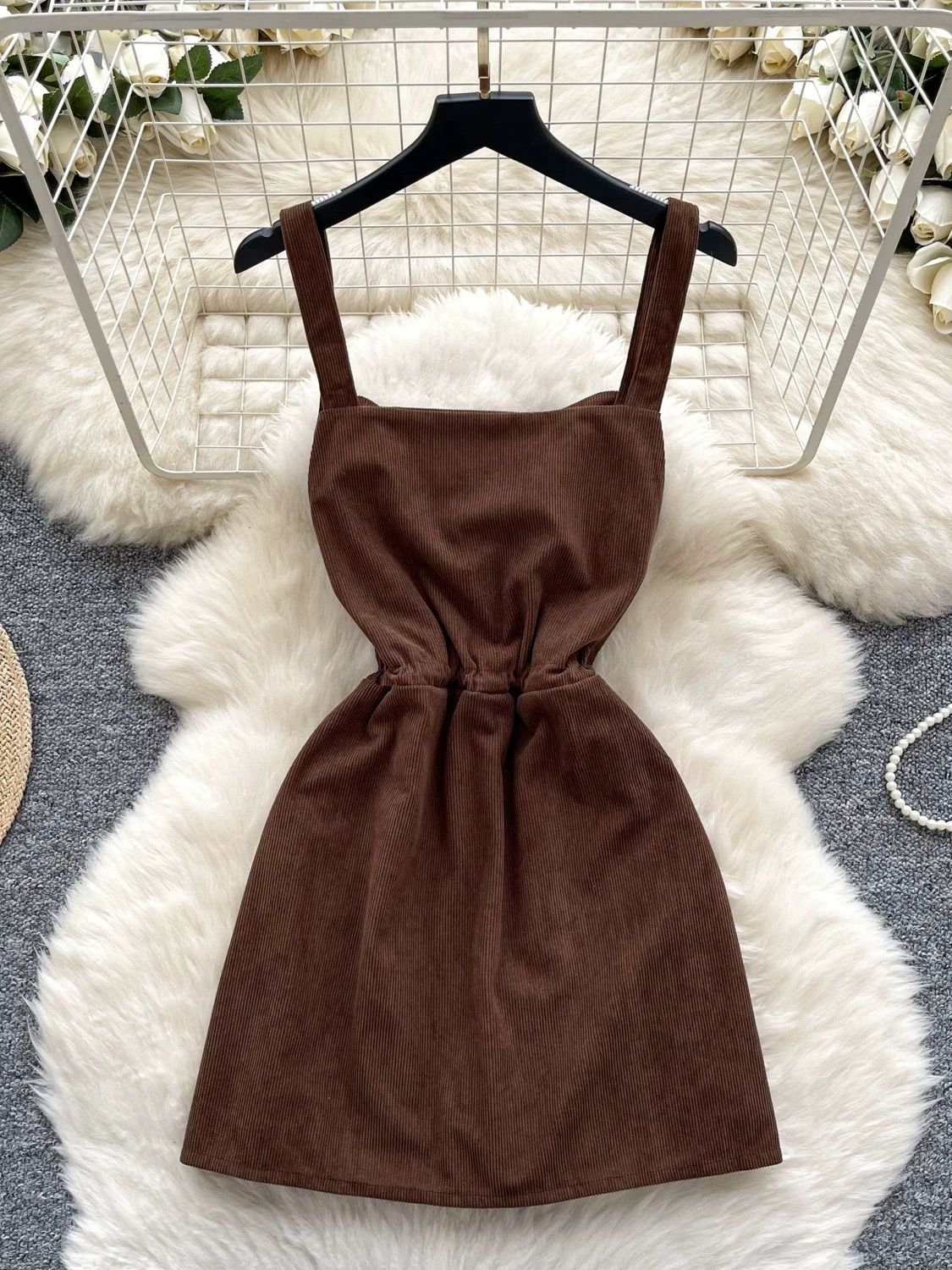 Fufill your desires corduroy jumpsuit JRZZ642 image