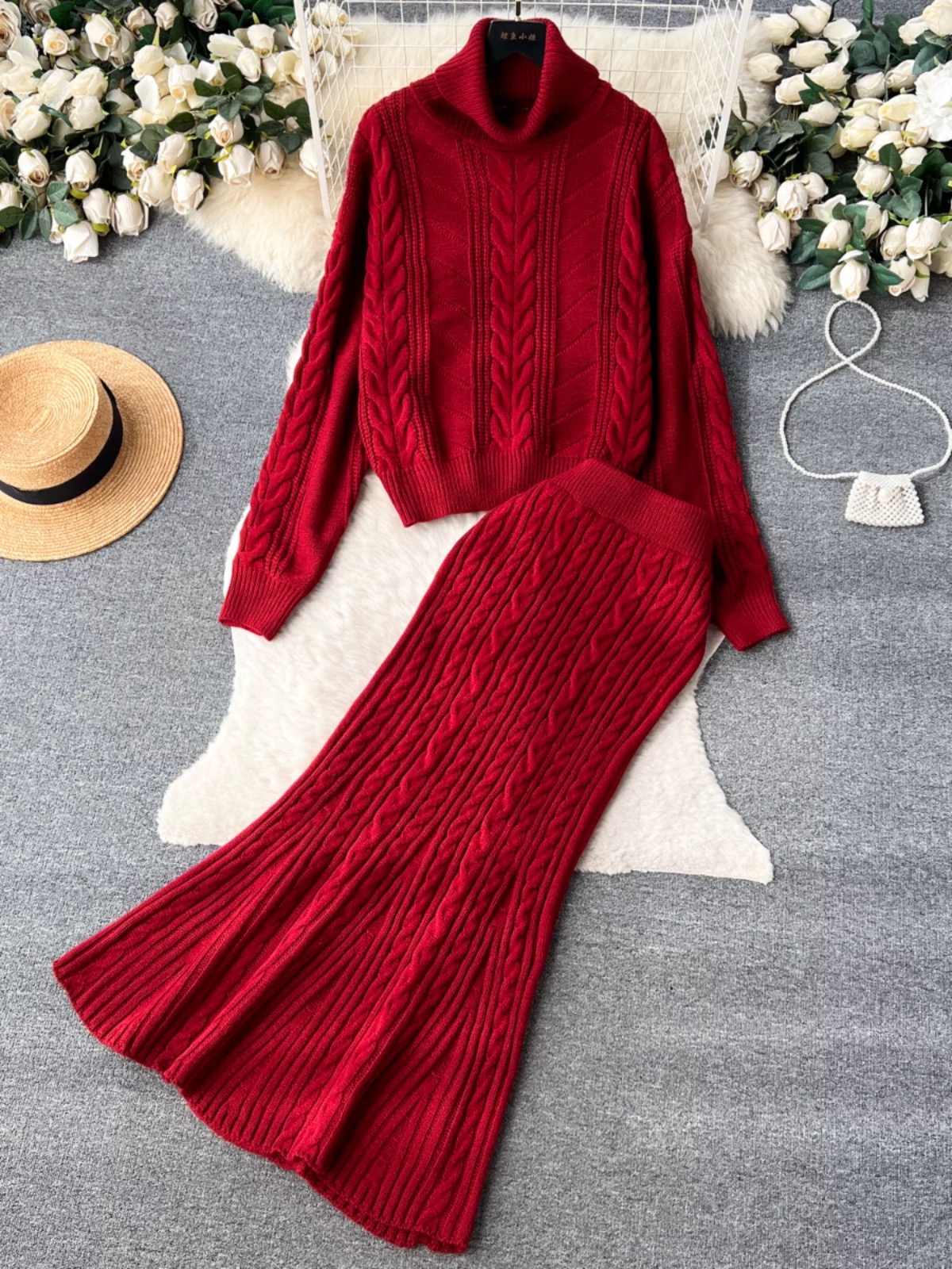 Night out knitted set KTP273