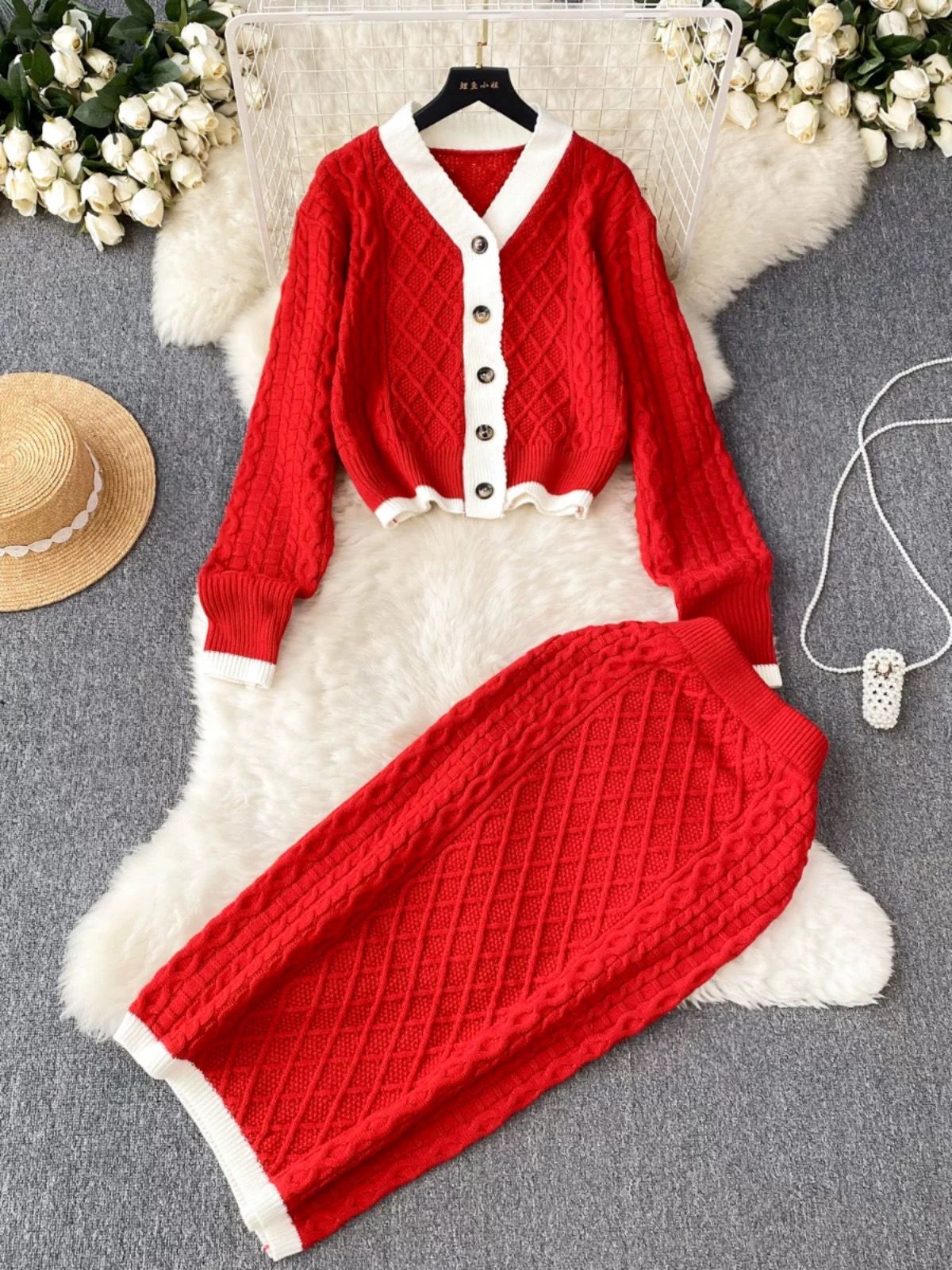 You might cross my mind knitted set KTP275 image