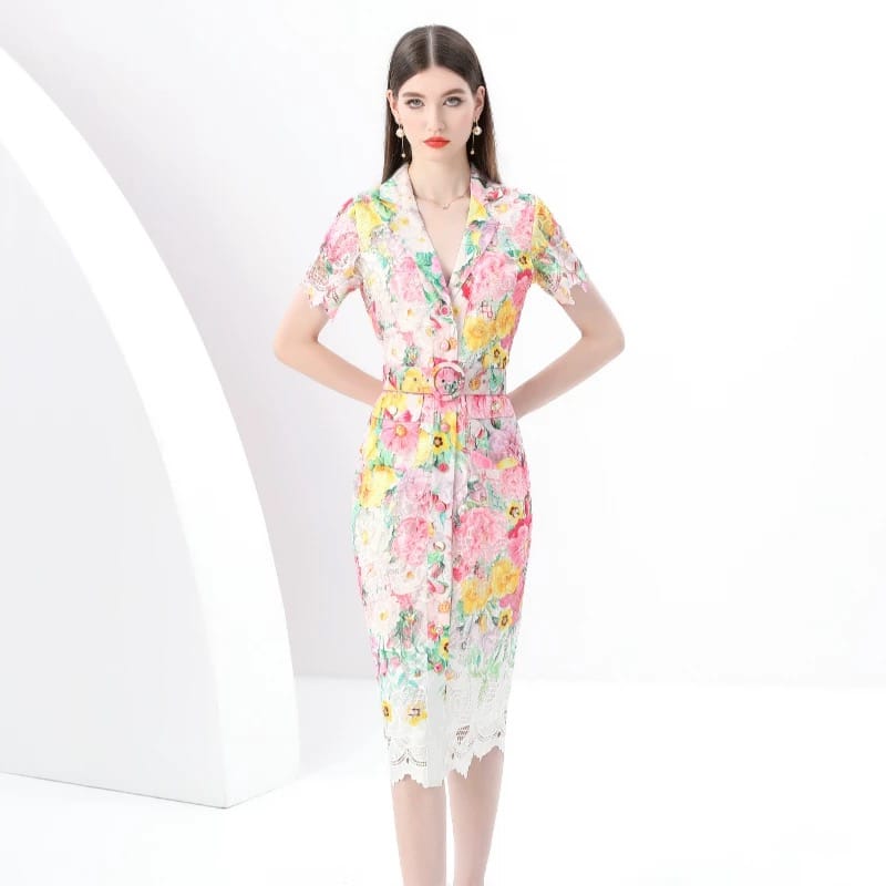 Walk and talk lace dress FBC448 image