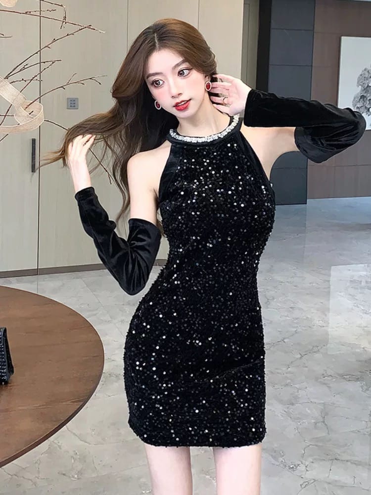 Take me on a vacay sequin dress FBC447 image