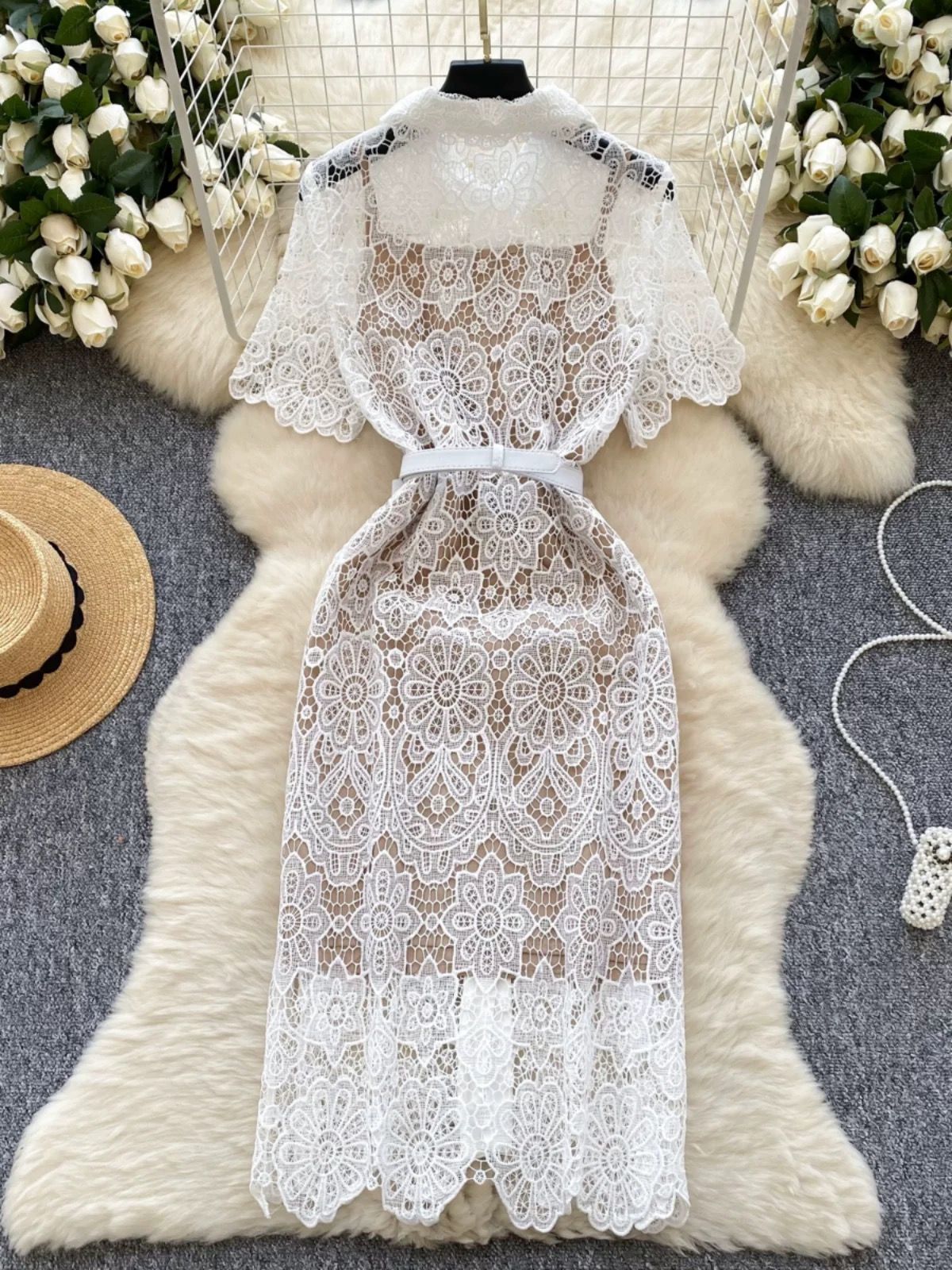 Always slay brave lace dress FBC322 image