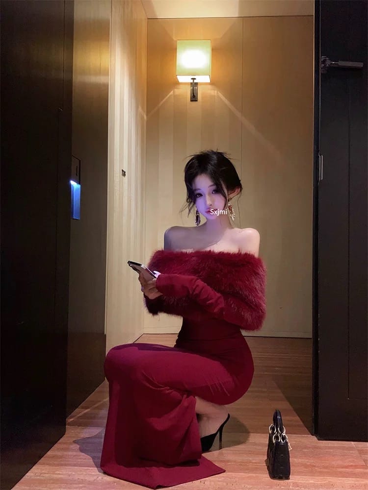 Bohemian dreams velvet dress FBC437 image