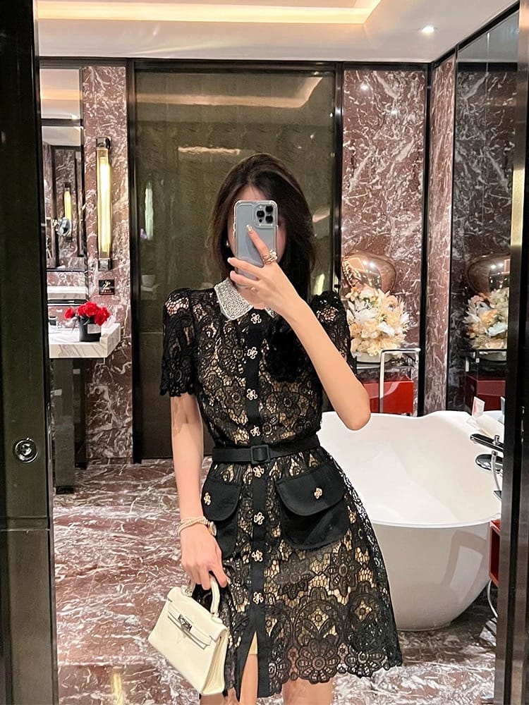 High esteem lace dress FBC432 image