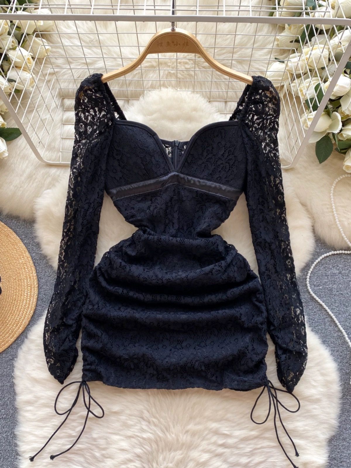 Where dreams begin lace dress FBC266 image