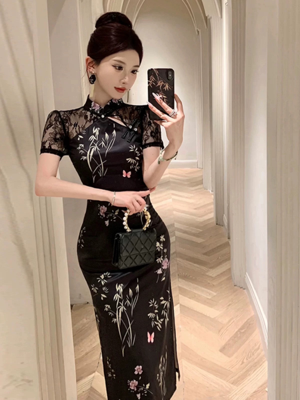 Lagos Angel qipao dress Q232 image