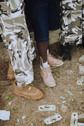 zodusarch baggy camo jorts image
