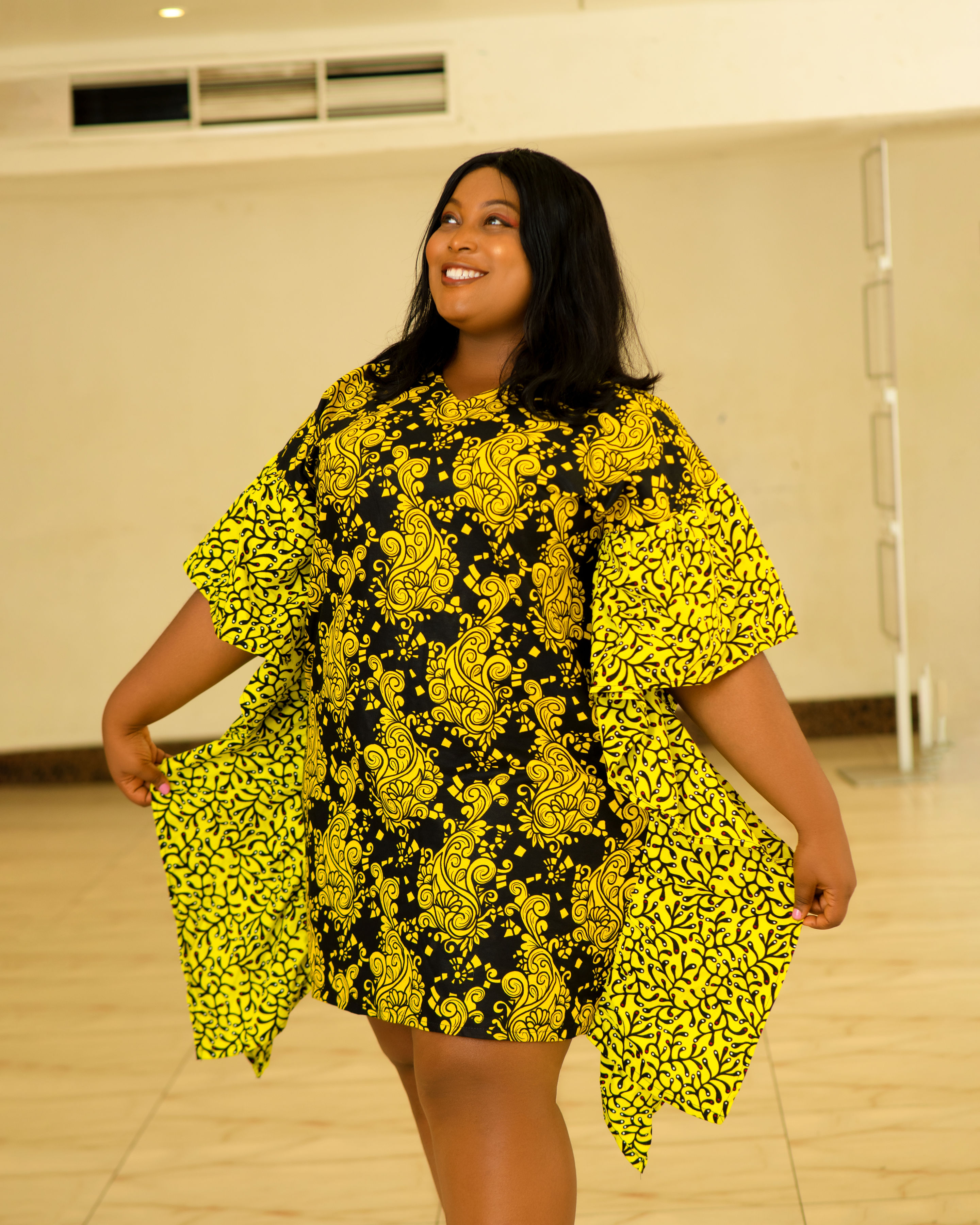 Short ankara bubu gown
