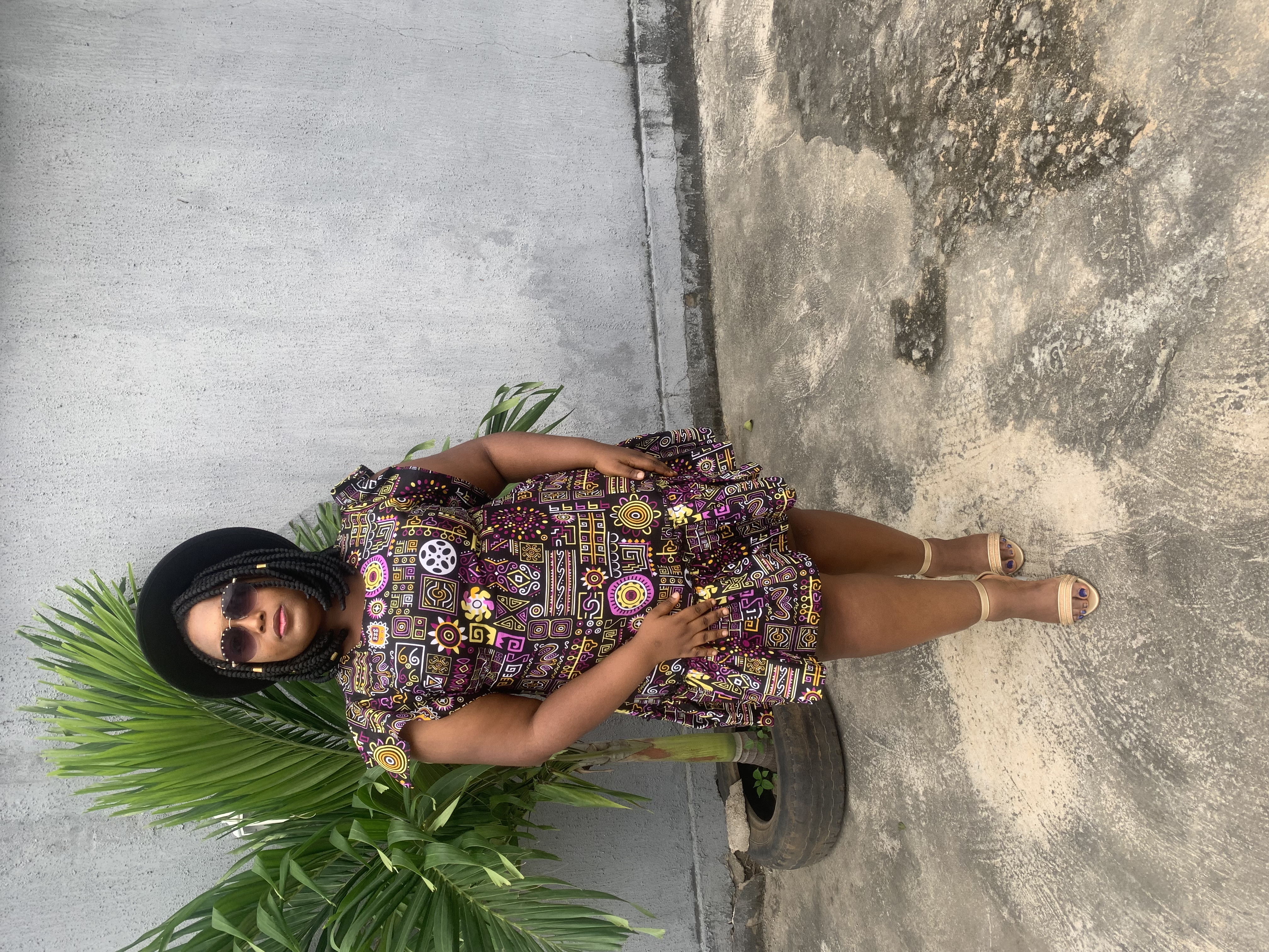 Free short ankara gown 🟣🟣🟣💜 image