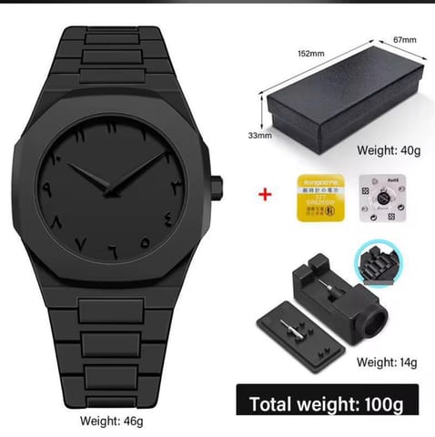 VALENZO WAX TEXTURE CHAIN WRISTWATCH