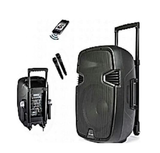 8'' Rechargeable Public Address System,Bluetooth 2 Mic image