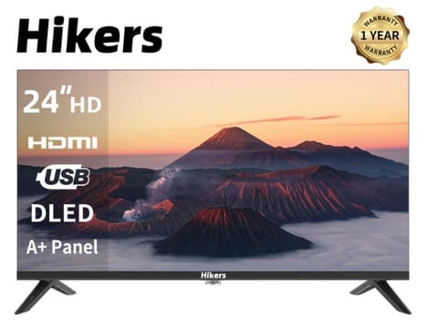 Hikers - 24” HD Digital LED TV - Black, 1YR WRTY